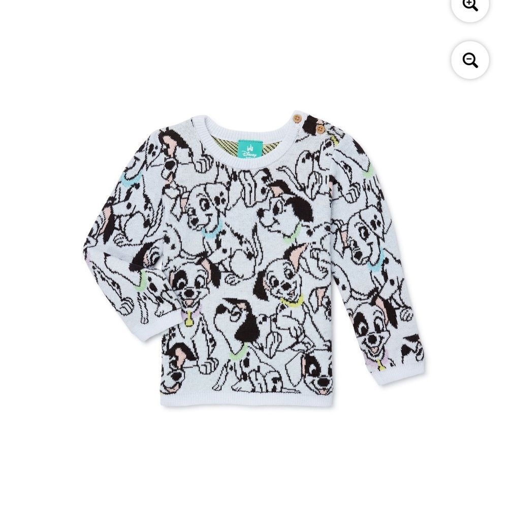Disney Baby 101 Dalmatians Infant Pullover Sweater - White Size 3/6m